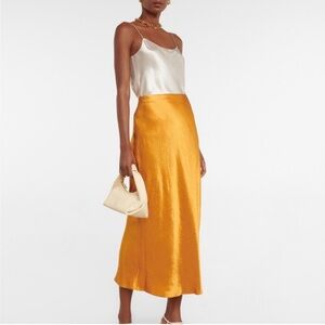 VINCE slip side slit skirt